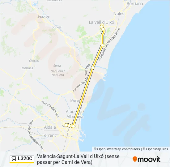 L320C Bus Line Map