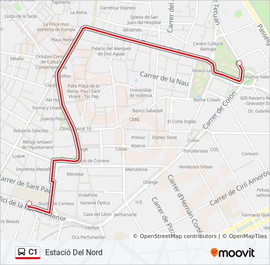 c1 Route Schedules, Stops & Maps Estació Del Nord (Updated)