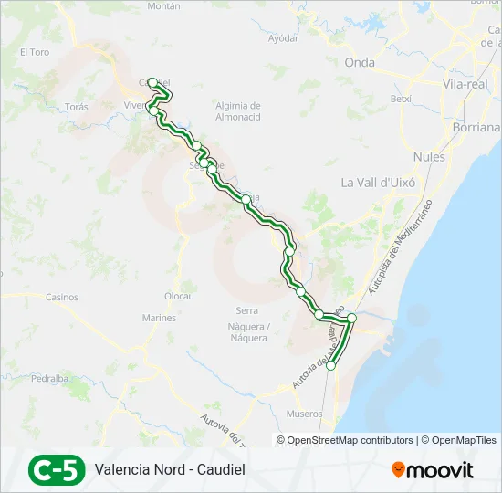 C5 Train Line Map