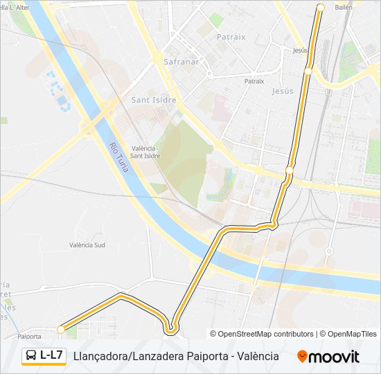 L-L7 Bus Line Map