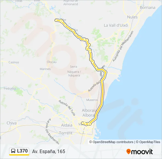 L370 Bus Line Map