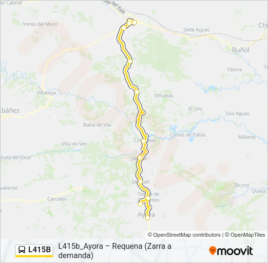 L415B Bus Line Map