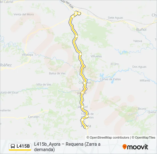 L415B Bus Line Map