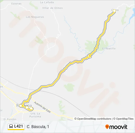 L421 Bus Line Map