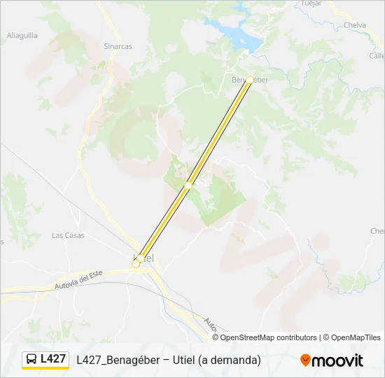 L427 Bus Line Map