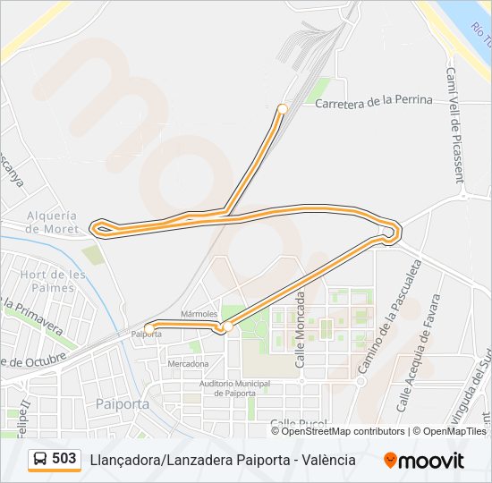 503 Bus Line Map
