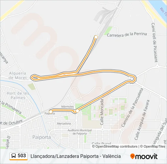 503 Bus Line Map