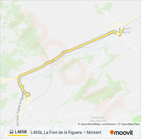 L485B Bus Line Map