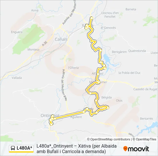 L480A* Bus Line Map