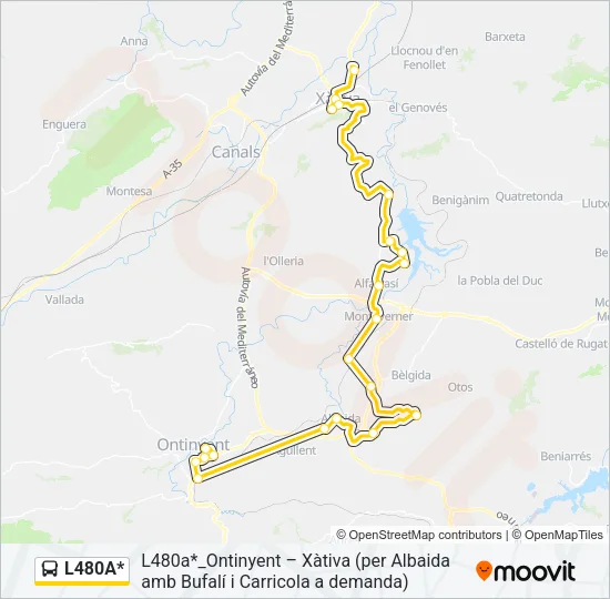 L480A* Bus Line Map