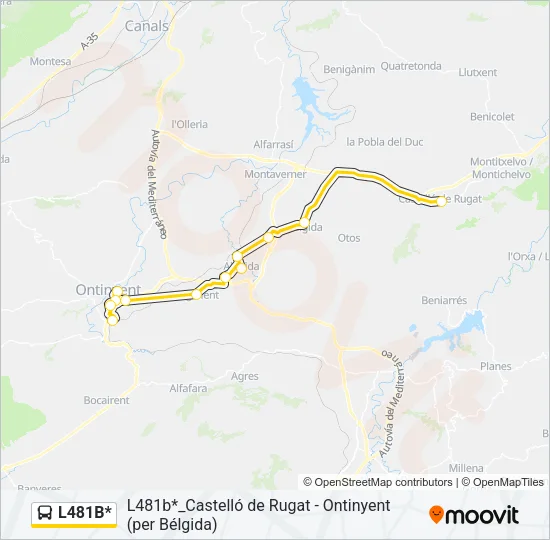 L481B* Bus Line Map