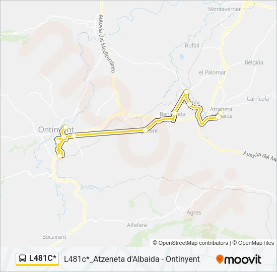 L481C* Bus Line Map