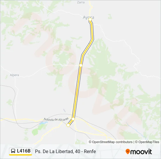 L416B Bus Line Map