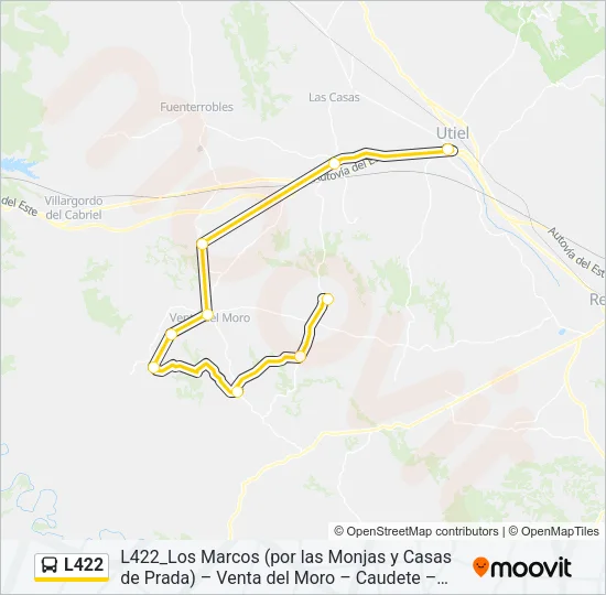 L422 Bus Line Map