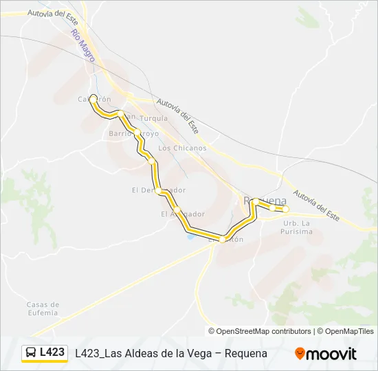 L423 Bus Line Map