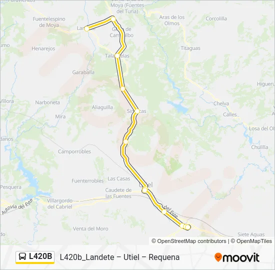 L420B Bus Line Map