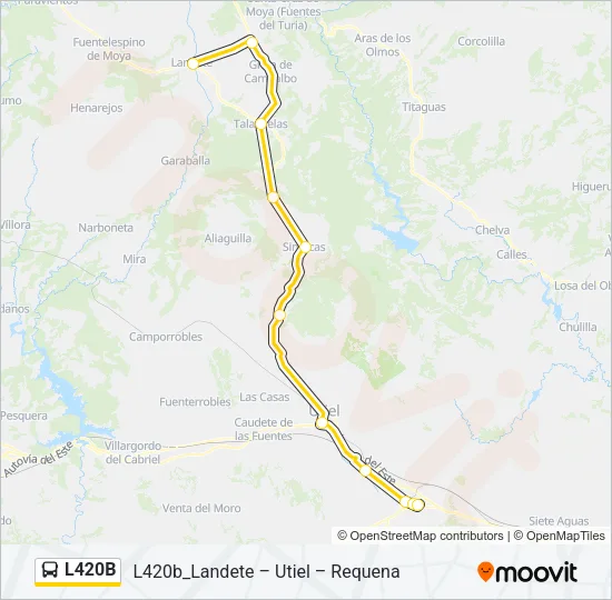 L420B bus Mapa de línia