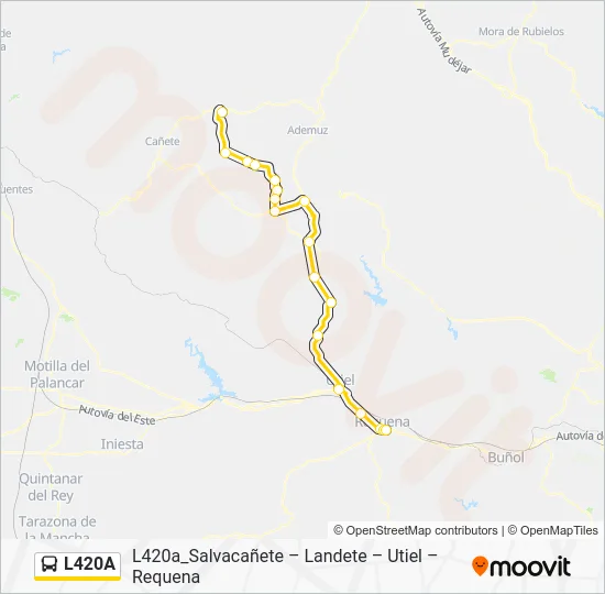 L420A Bus Line Map