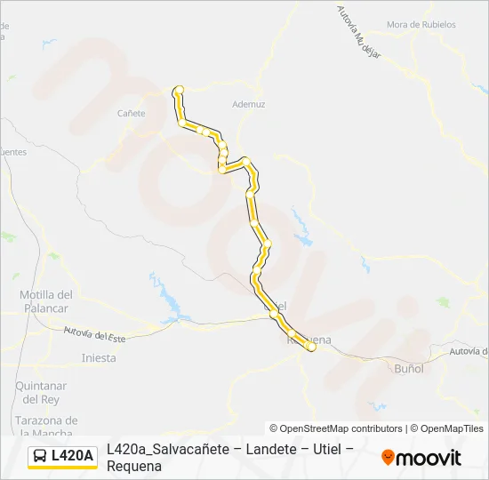 L420A Bus Line Map
