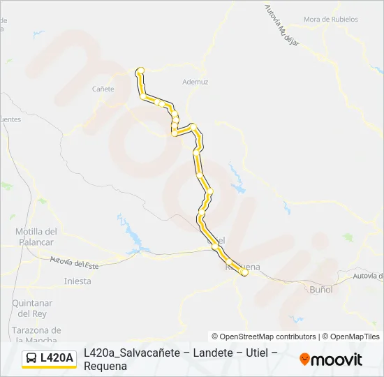 L420A Bus Line Map