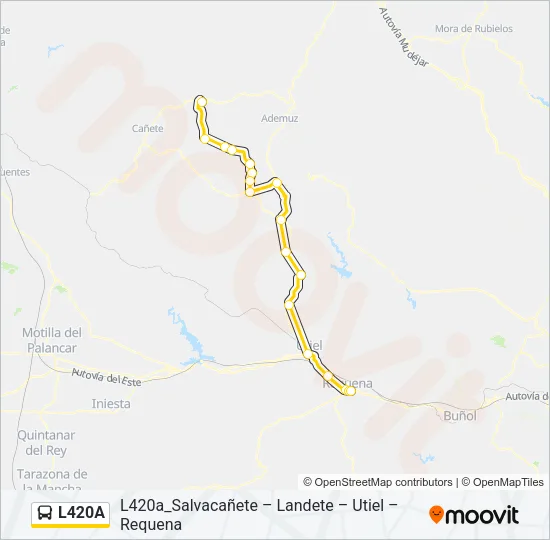 L420A Bus Line Map