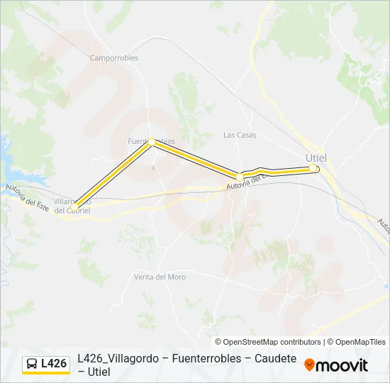 L426 Bus Line Map