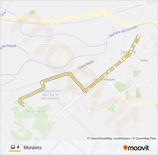 4 Bus Line Map
