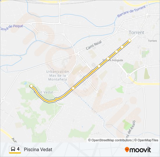 4 Bus Line Map