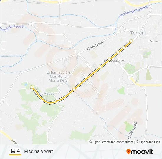 4 Bus Line Map