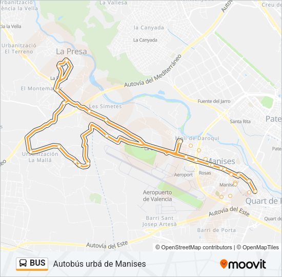 BUS Line Map