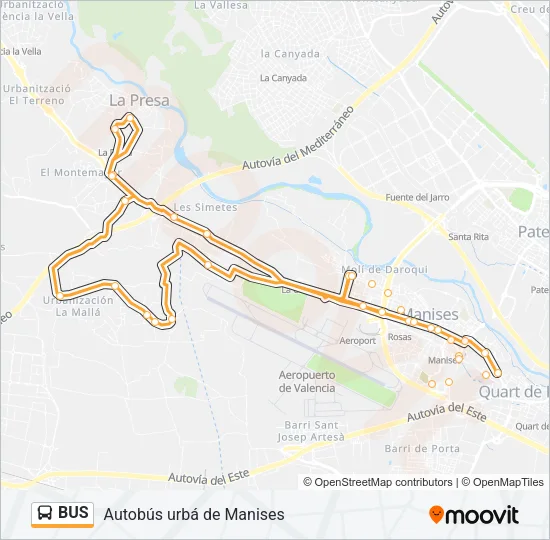 BUS Line Map