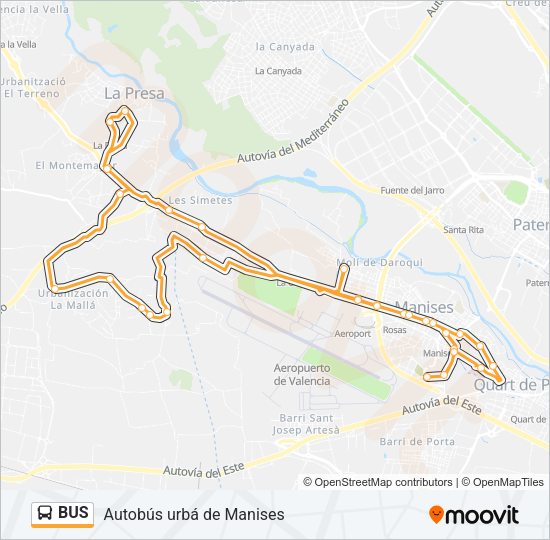 BUS Line Map