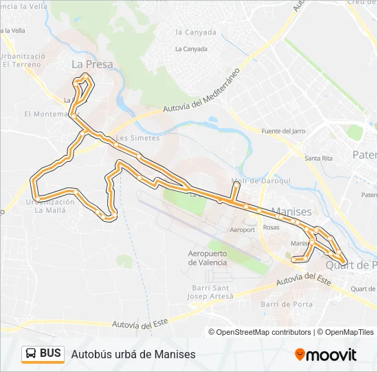 BUS Line Map