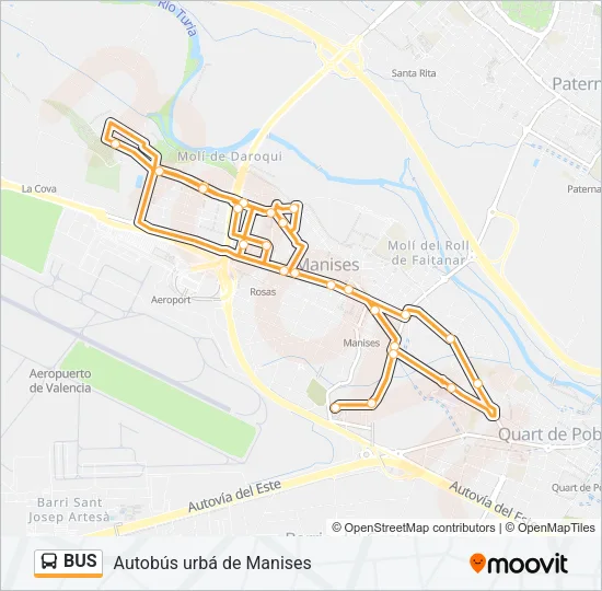 BUS Line Map