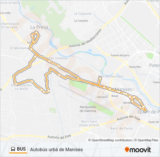 BUS Line Map