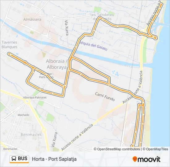 BUS Line Map