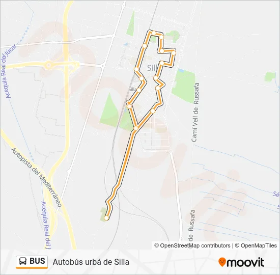 Mapa de BUS de autobús