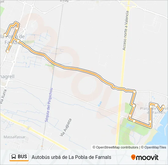 BUS Line Map
