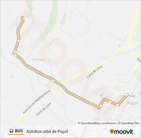 BUS Line Map