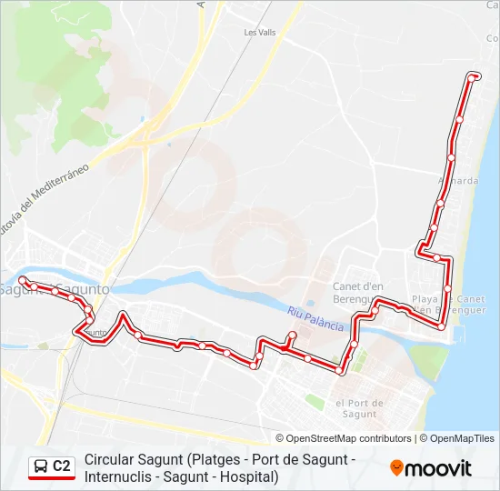 C2 Bus Line Map