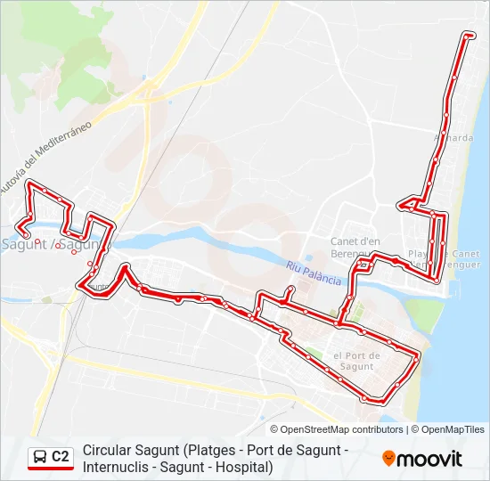 C2 Bus Line Map