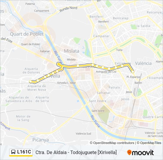 L161C Bus Line Map