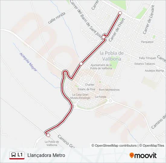 L1 Bus Line Map