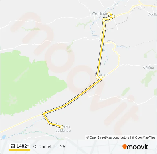 L482* Bus Line Map
