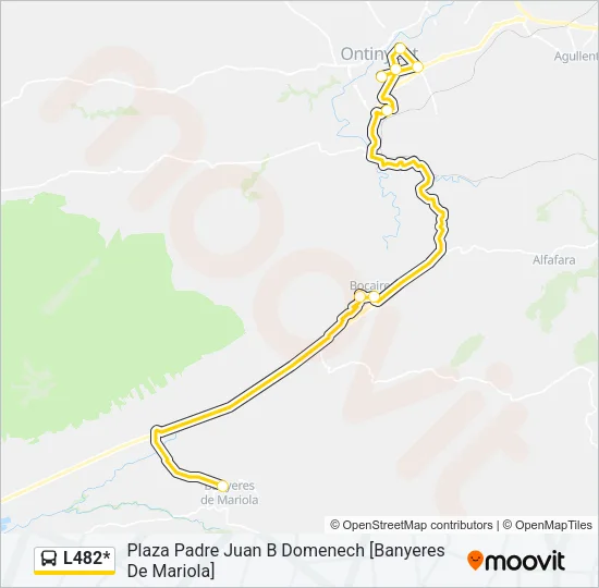 L482* Bus Line Map