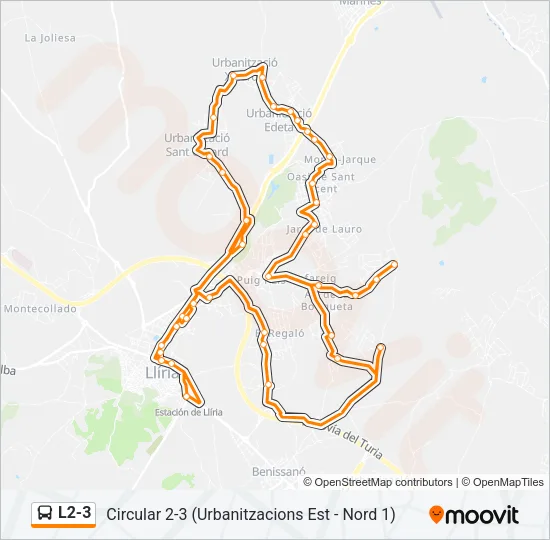 L2-3 Bus Line Map