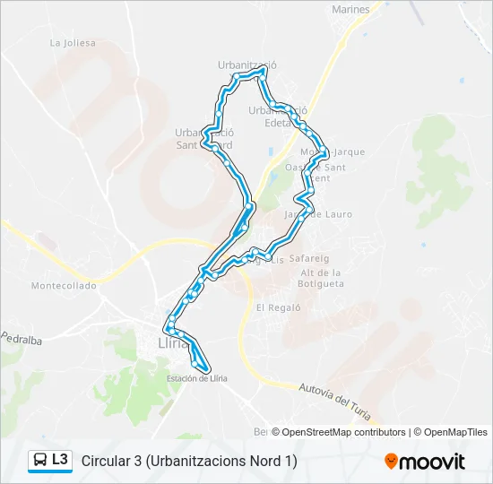 L3 Bus Line Map