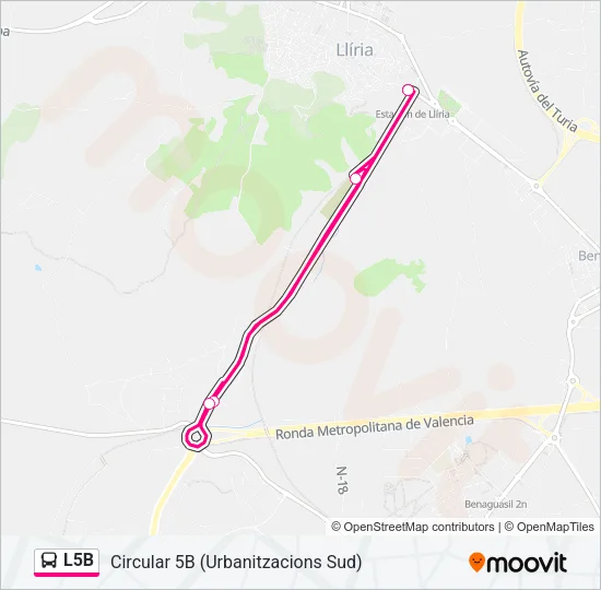 L5B Bus Line Map