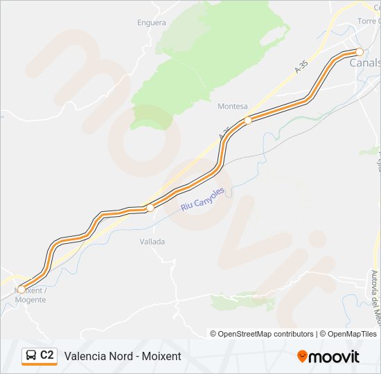 C2 Bus Line Map