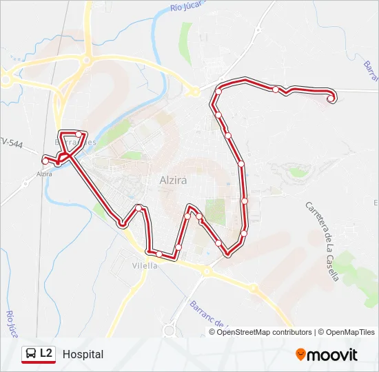 L2 Bus Line Map